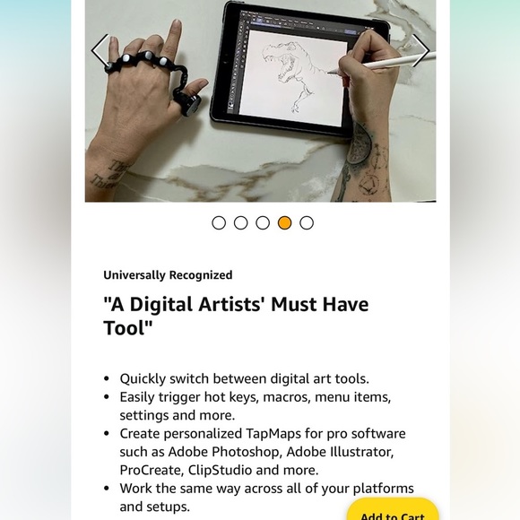Tap Wearable Keyboard, Mouse & Air Gesture Controller - Picture 8 of 14